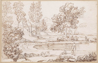 K V 136
<br/>
Figuren rond een water
<br/>
<em>Onofri, Crescenzio (1634-1714)</em>